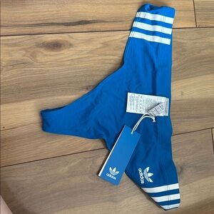 Adidas Blue Thong with White Accents